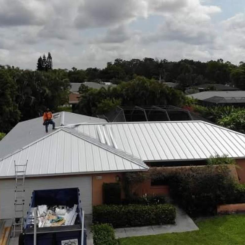Aluminum standing seam metal roof with Polyglass underlayment