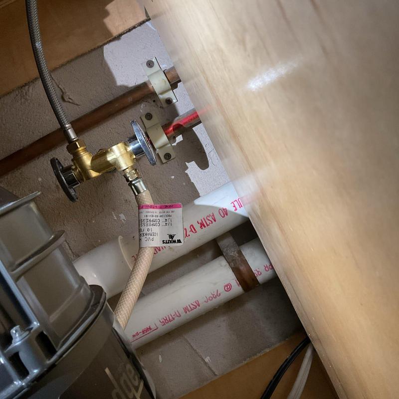 Moen kitchen faucet dual angle stop and plumbing