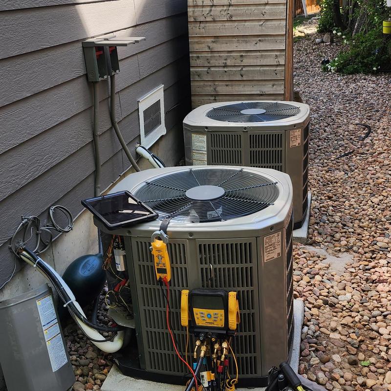 American Standard Silver Series AC unit with service tools