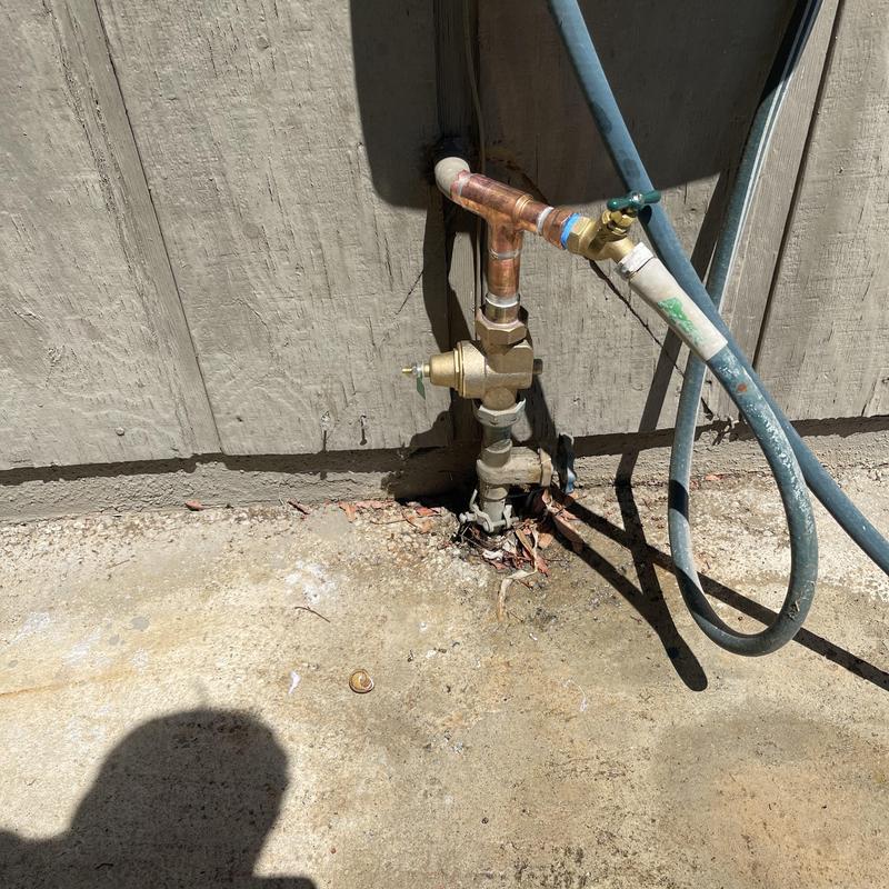 1-inch ZurnWilkins water pressure regulator with piping