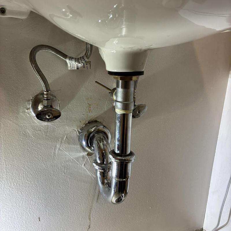 Bathroom sink P-trap and water supply lines replacement Bathroom sink P-trap and water supply lines replacement