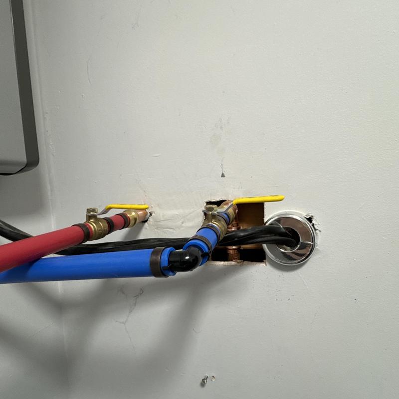 Tankless water heater repiping with shutoff valves