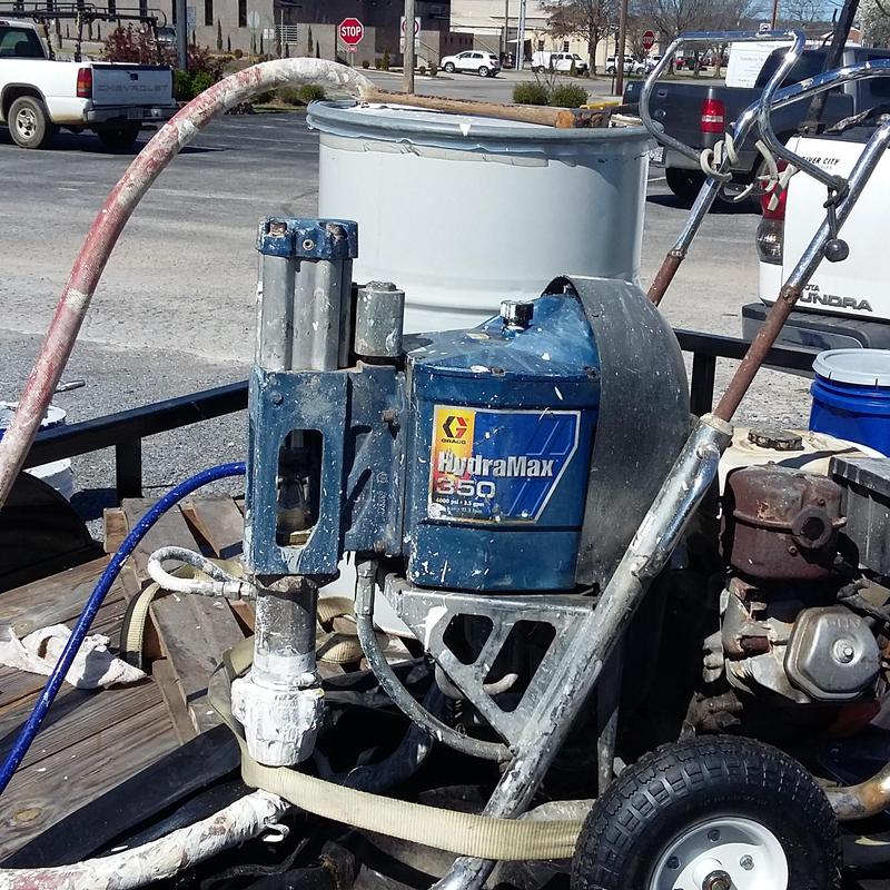 HydraMax 350 airless paint sprayer on trailer HydraMax 350 airless paint sprayer on trailer