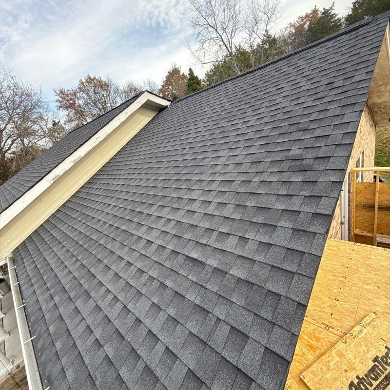 Asphalt shingle roof with hail damage inspection in Nolensville
