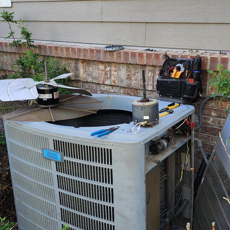 Condenser fan motor replacement on American Standard AC unit