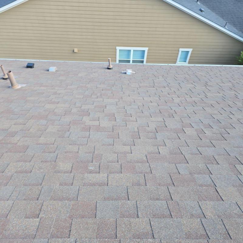 Asphalt shingle roof showing no hail damage in Brighton Asphalt shingle roof showing no hail damage in Brighton