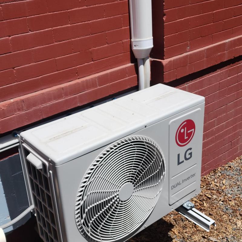 LG mini split air conditioner outdoor unit installation