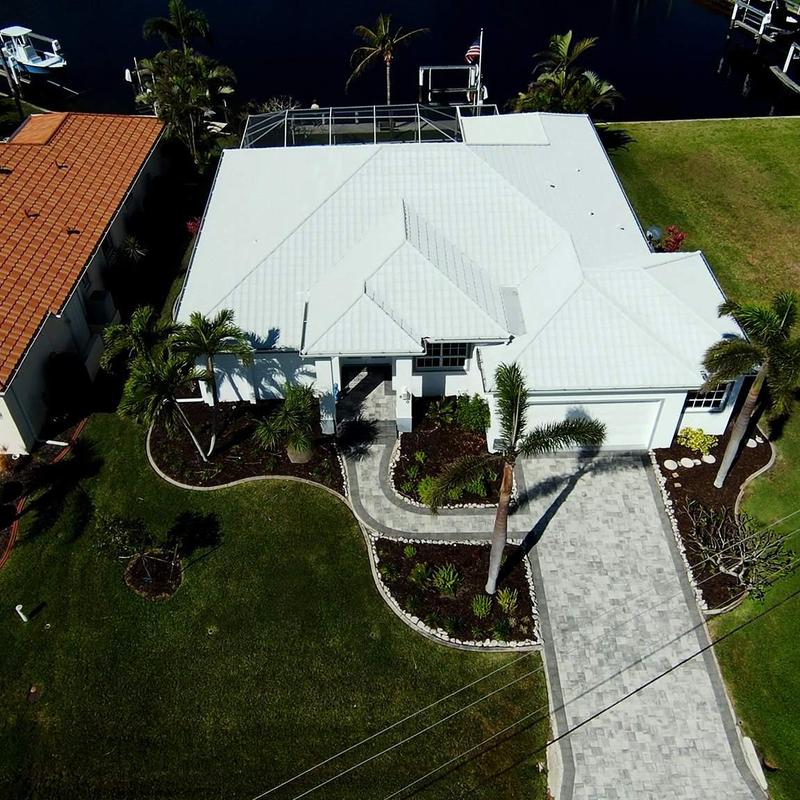 Unified Steel stonecoated steel roof on residential home Unified Steel stonecoated steel roof on residential home