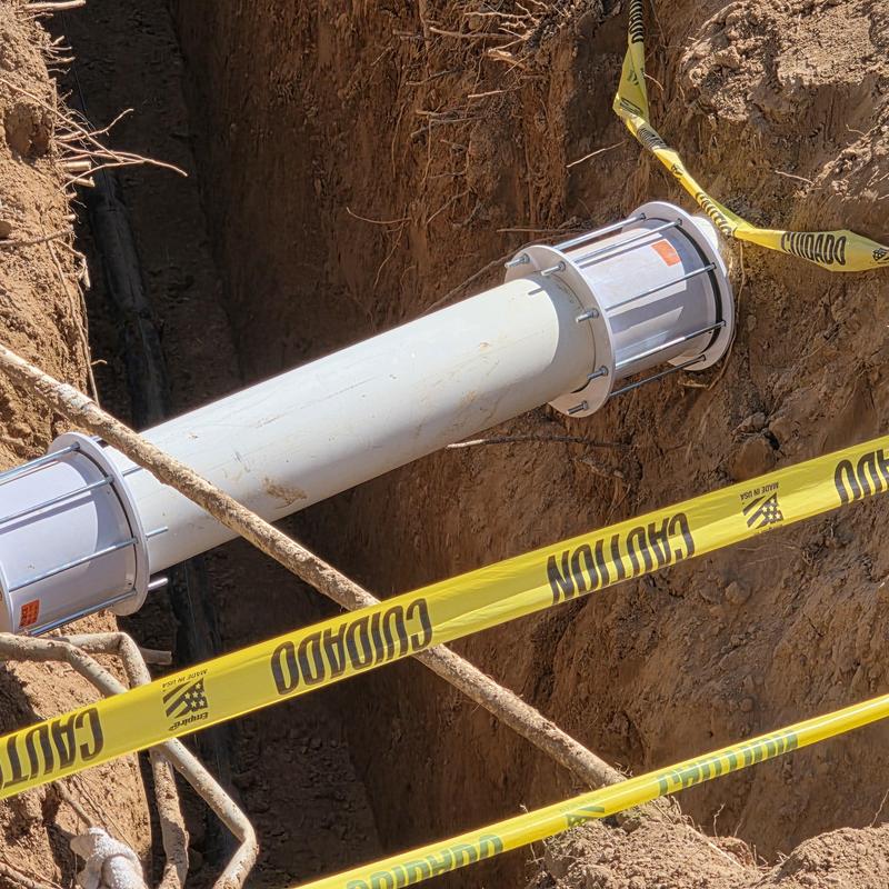 8-inch flood irrigation pipe installation site 8-inch flood irrigation pipe installation site