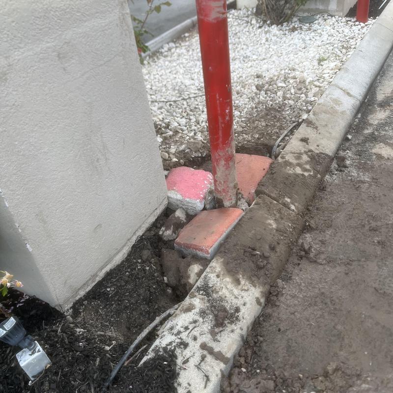 1-inch irrigation main pipe excavation and repair