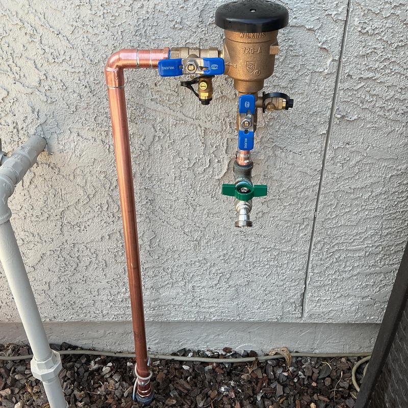 12 Inch Pressure Vacuum Breaker with Copper Piping