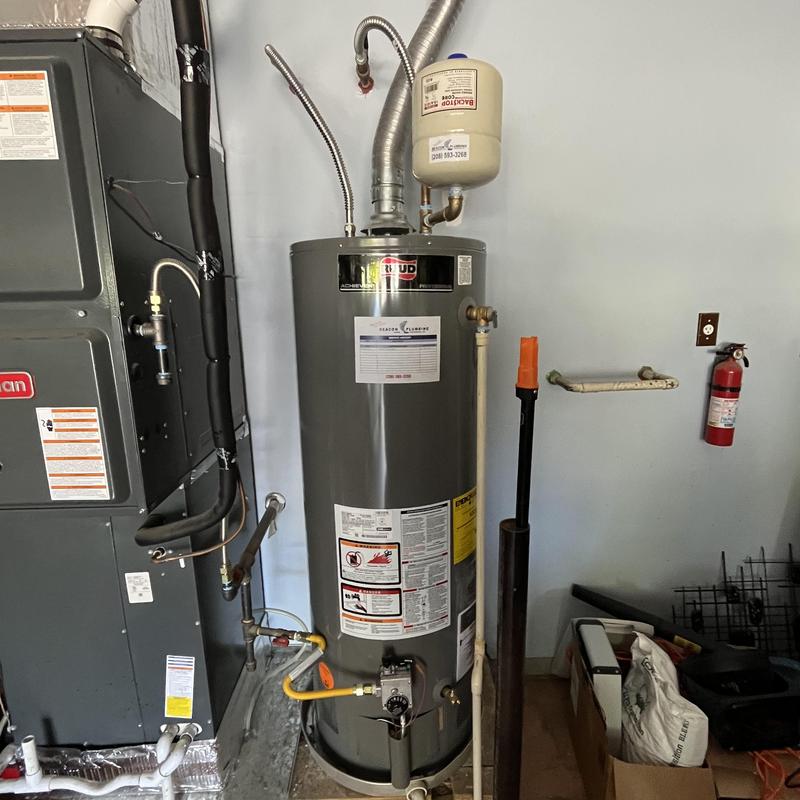 50 gallon gas water heater with code upgrades