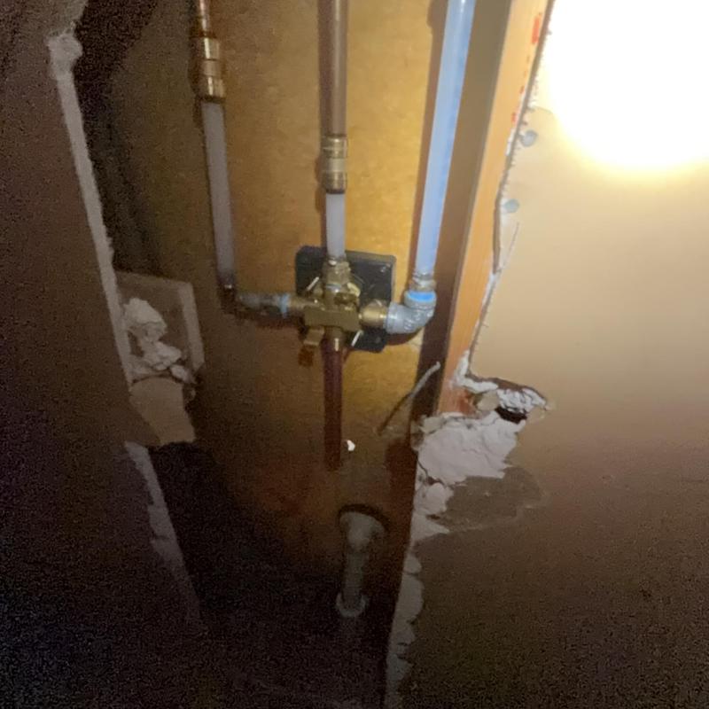Toilet water supply and shutoff valve installation