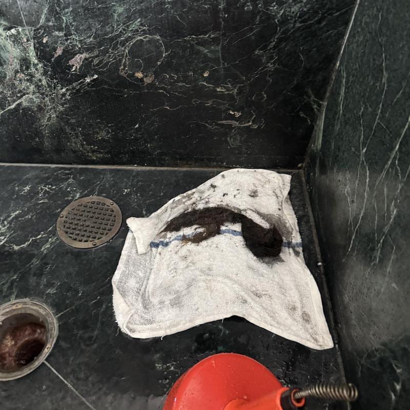 Shower drain clog removal with hair strand extraction