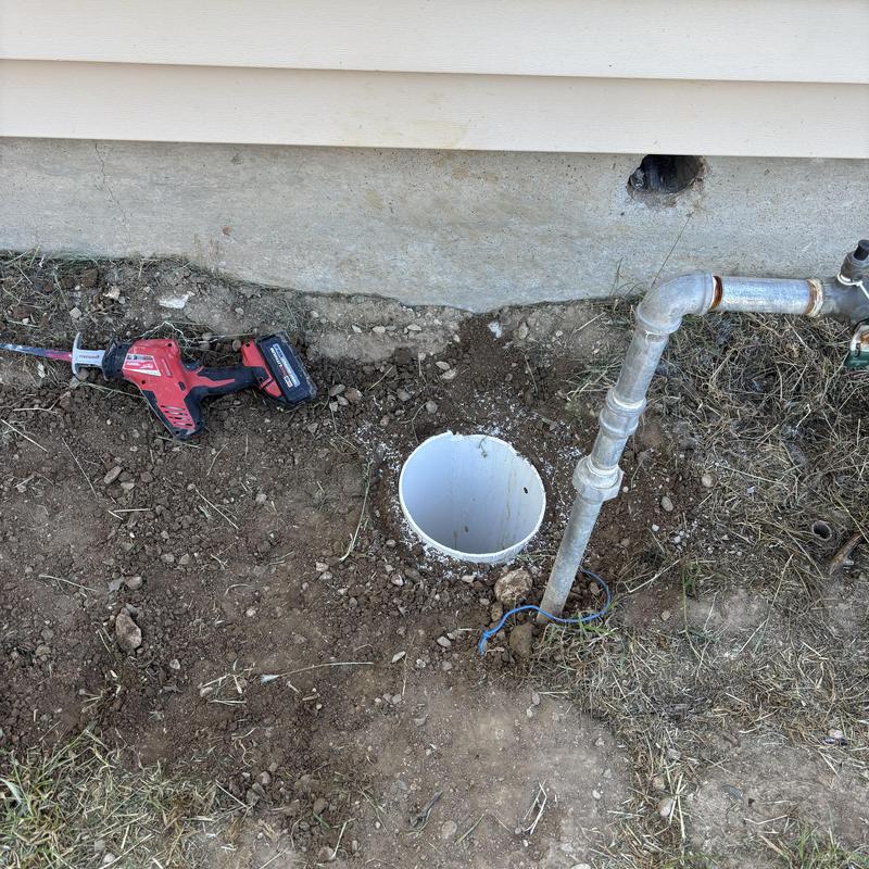 Irrigation valve riser and backflow repair site
