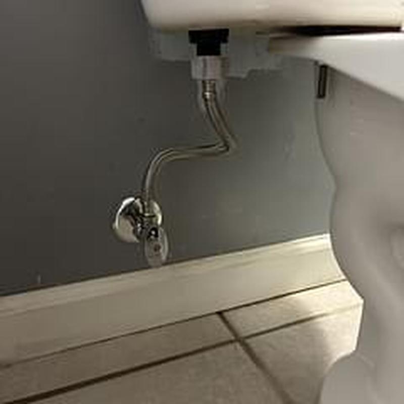 Toilet shut off valve and supply line installation