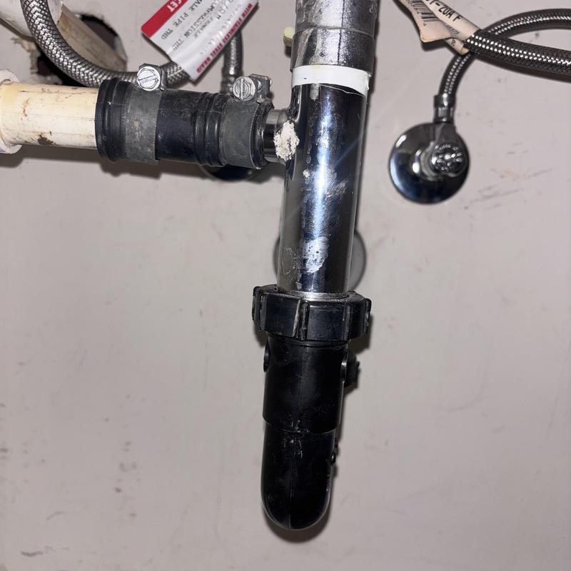 Bathroom sink drain trap with connecting pipes