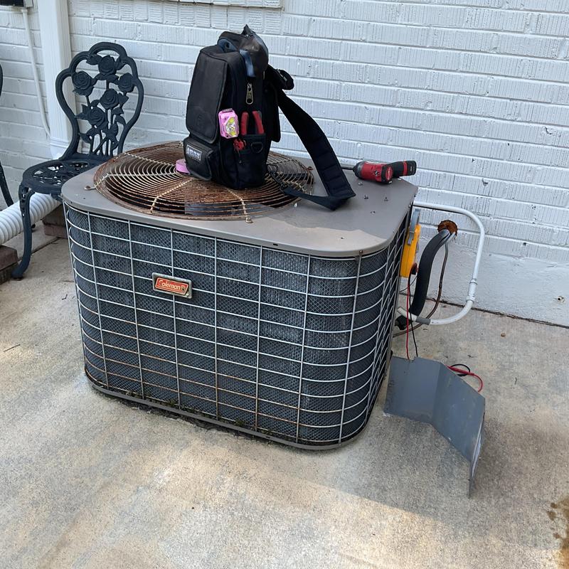 Condenser fan and capacitor on R22 AC unit Condenser fan and capacitor on R22 AC unit