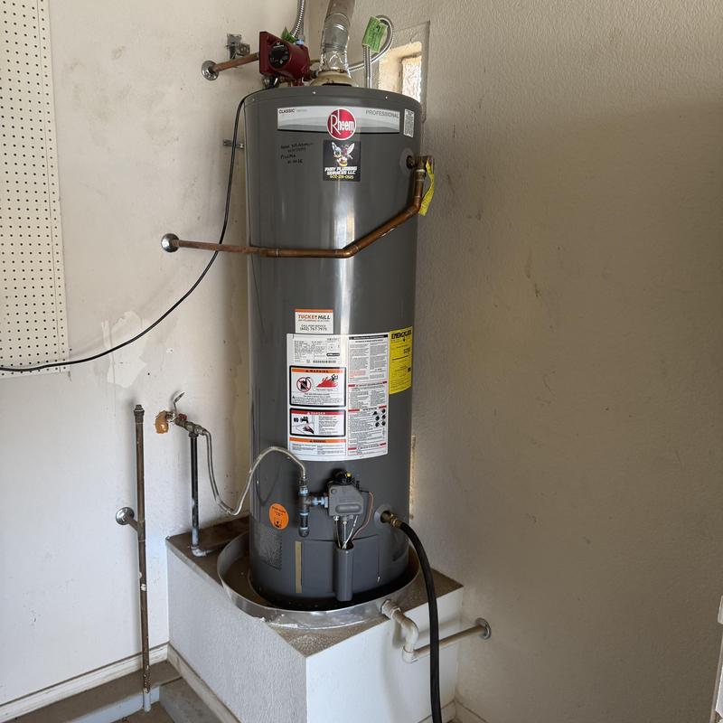 Water heater with new anode rod installed in Goodyear, AZ Water heater with new anode rod installed in Goodyear, AZ