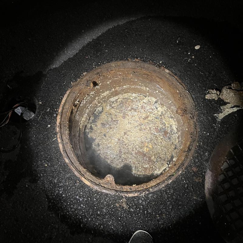 Sewage ejector basin emptied and cleaned Sewage ejector basin emptied and cleaned