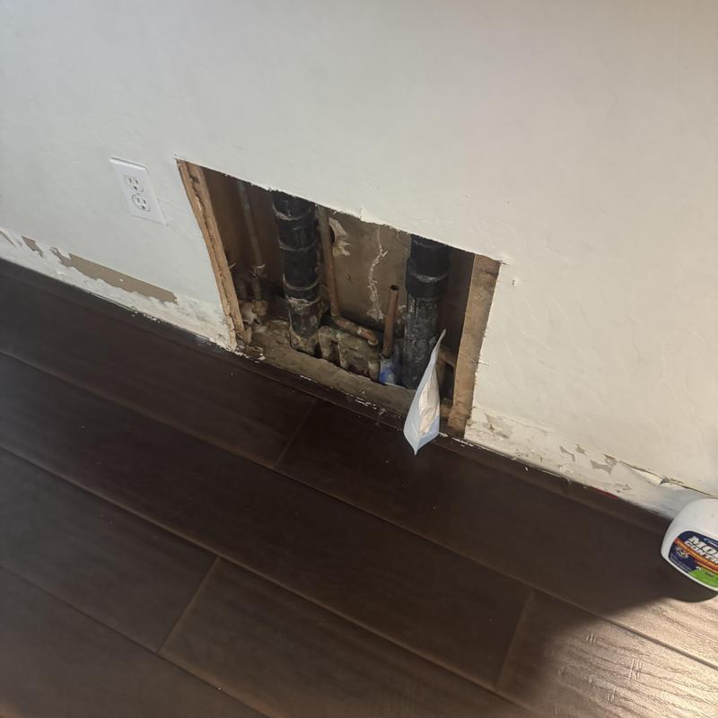 Post tension slab leak inspection with exposed pipes
