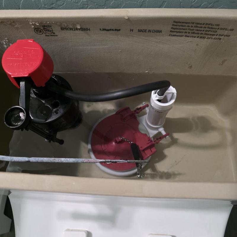 Toilet fill valve and flapper replacement inside tank Toilet fill valve and flapper replacement inside tank