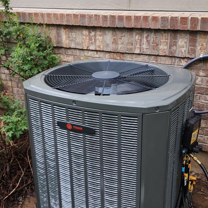 Trane 5TTR air conditioner outdoor unit installation