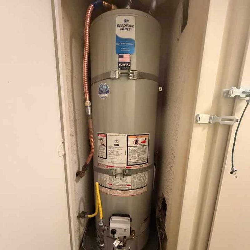 Bradford White 40-gallon water heater installation