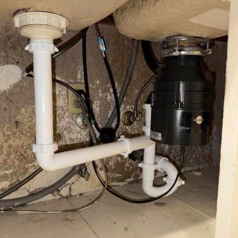 Kitchen sink drain and garbage disposal assembly
