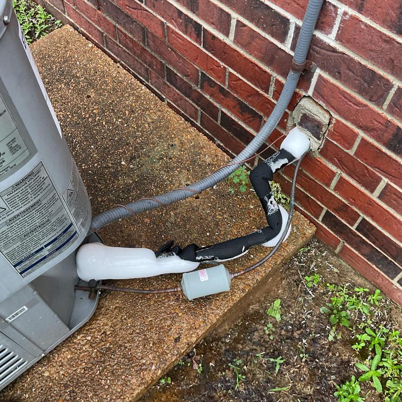 Air conditioner refrigerant lines iced over outside unit Air conditioner refrigerant lines iced over outside unit