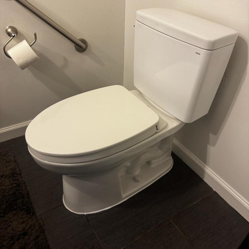 Toilet installation with customer supplied unit