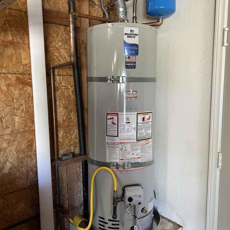Bradford White 40-gallon water heater installation