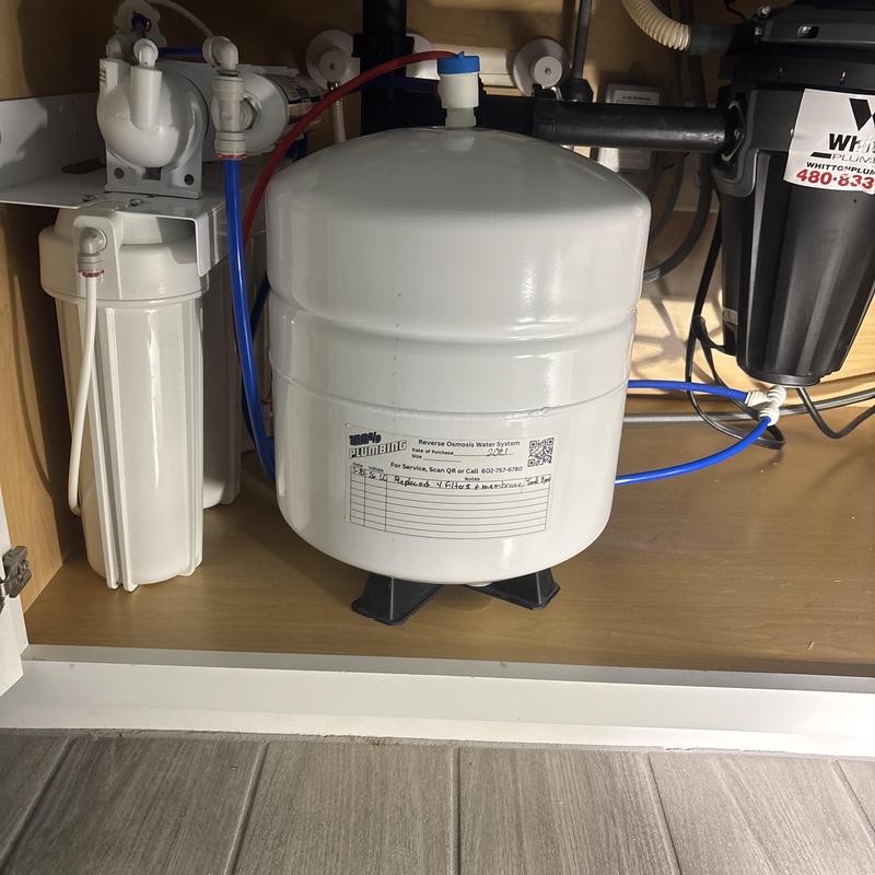 Reverse osmosis system with new filters and membrane