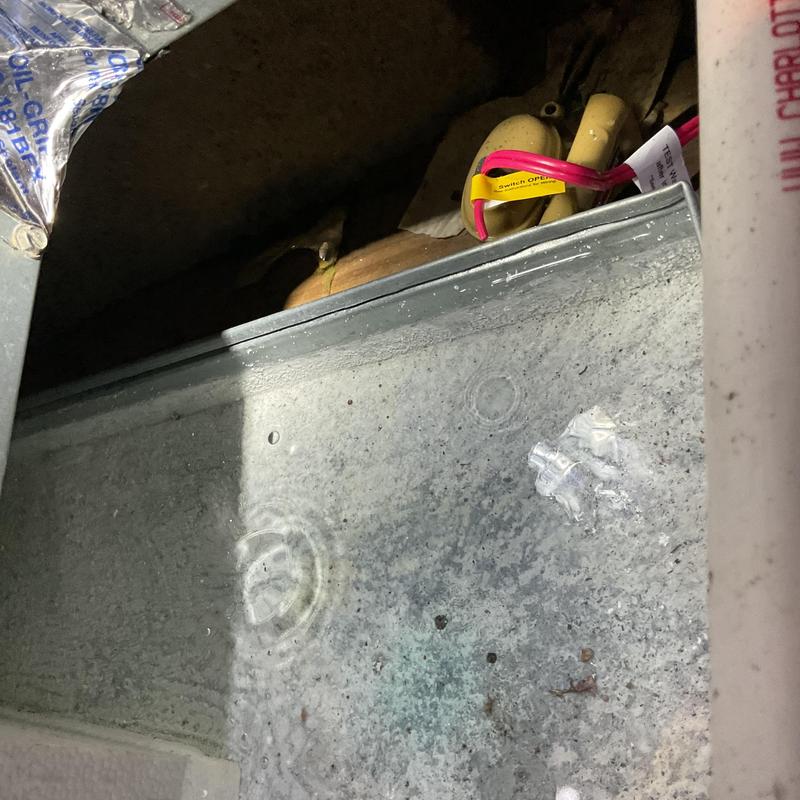 34 condensate drain line overflow in emergency pan 34 condensate drain line overflow in emergency pan