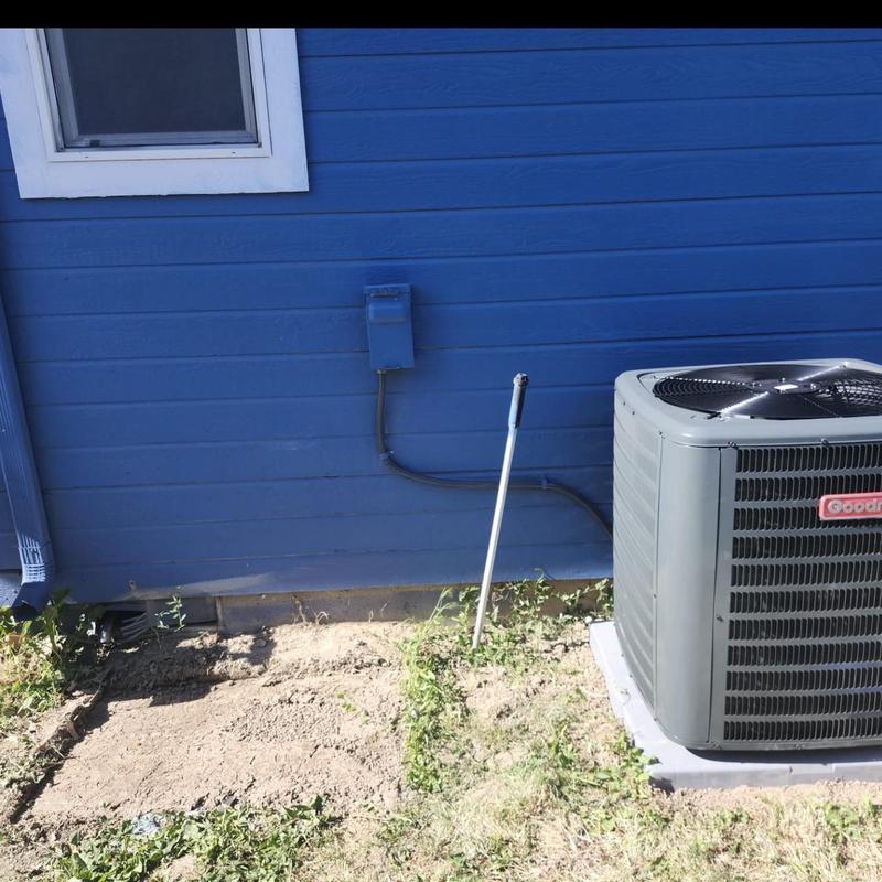 Goodman outdoor air conditioning unit installation