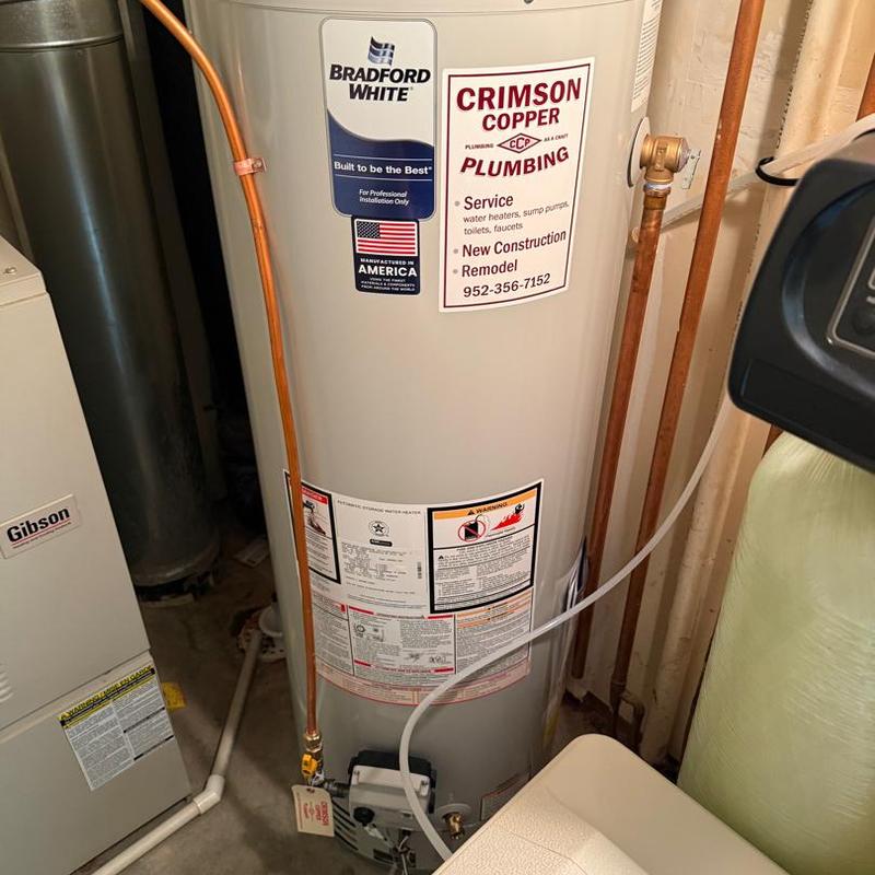 40 gallon atmospheric water heater replacement with copper piping