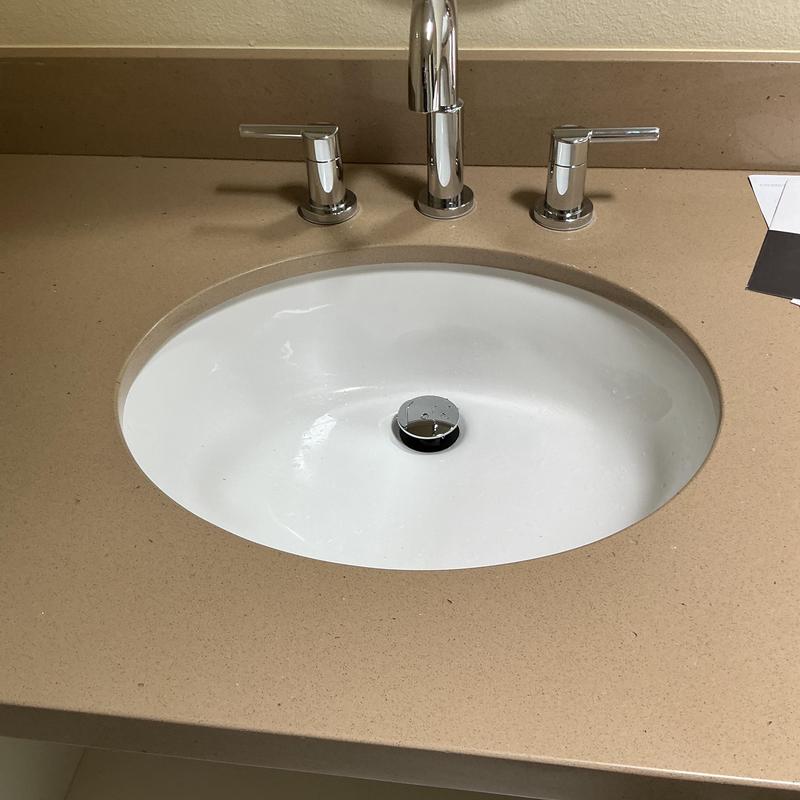 Widespread lavatory faucet with chrome handles