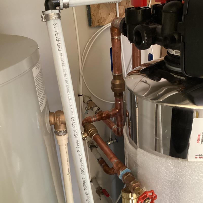 Halo Five whole home filtration system with copper loop piping Halo Five whole home filtration system with copper loop piping