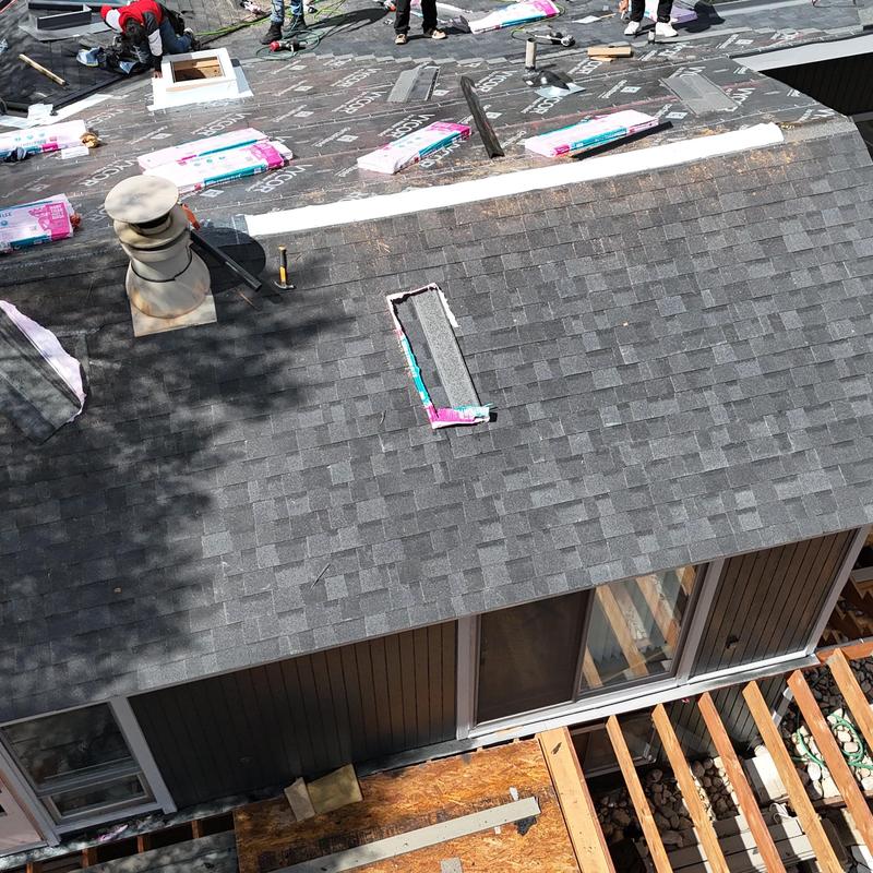 Owens Corning Duration Flex shingles installation on roof