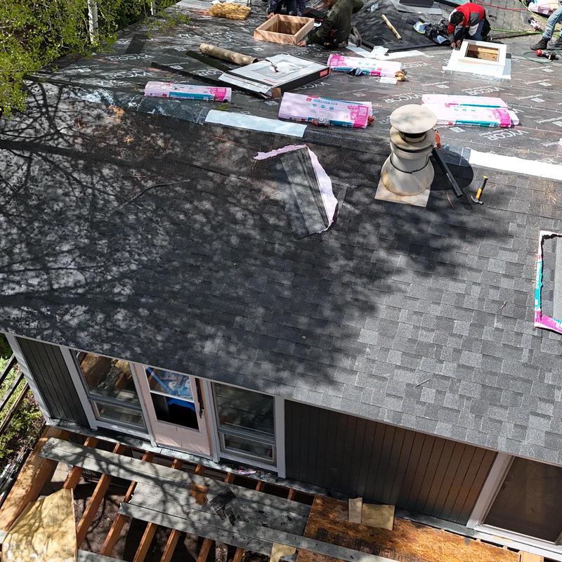 Owens Corning Duration Flex shingles installation on roof