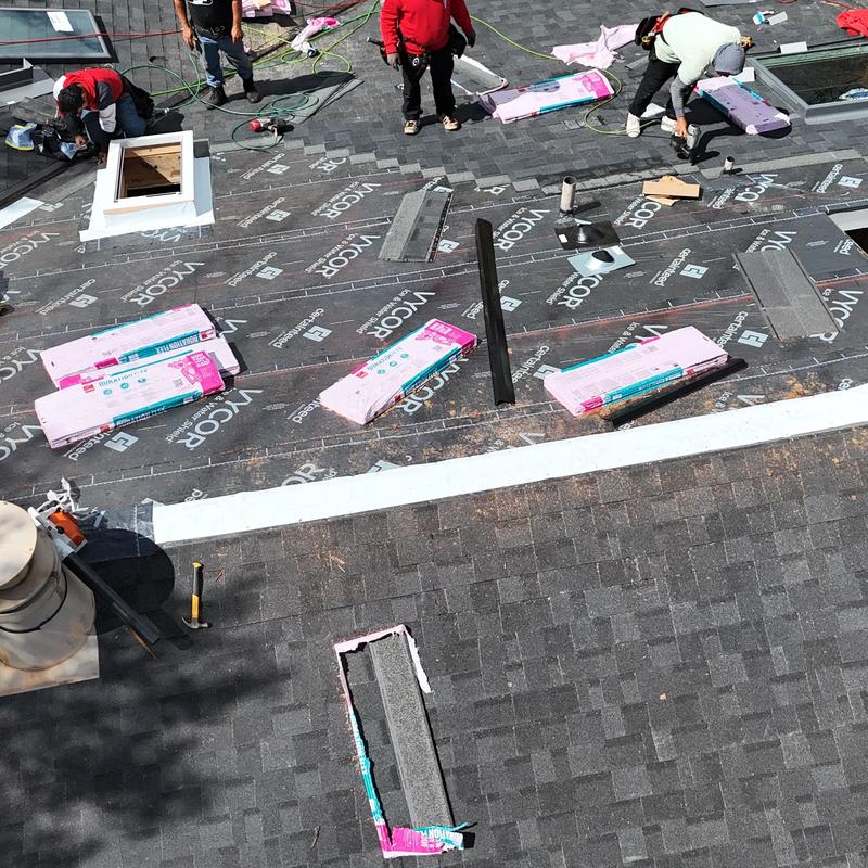 Owens Corning Duration Flex shingles installation on roof