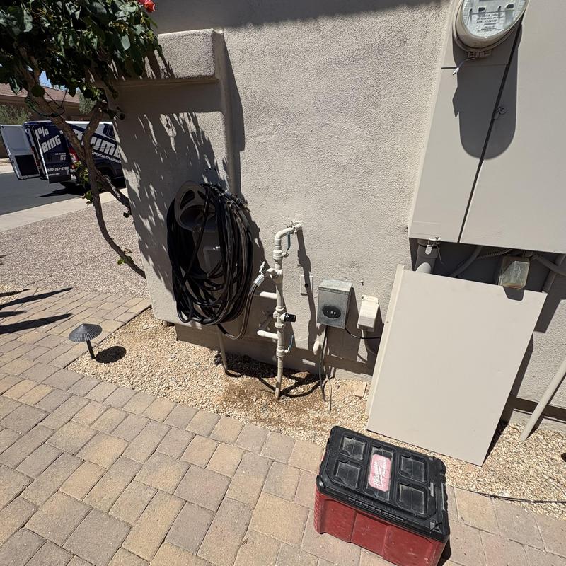 1 Inch Ball Valve Installation on Outdoor Water Line