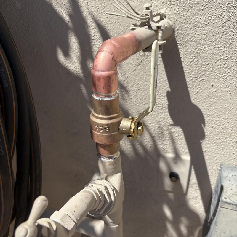 1 Inch Ball Valve with Copper Pipe in Glendale, AZ