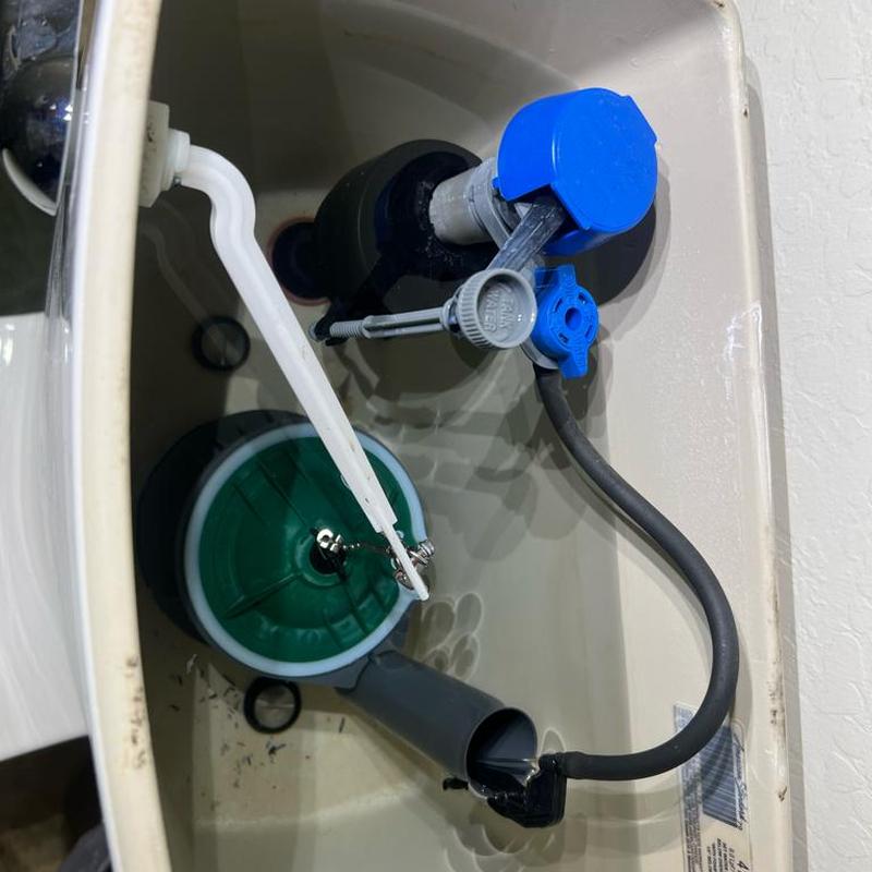 Toilet fill valve replacement with Fluidmaster installed Toilet fill valve replacement with Fluidmaster installed