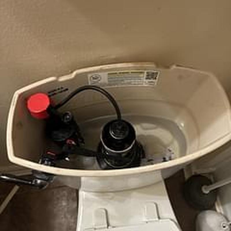 Toilet tank flush valve and fill valve assembly