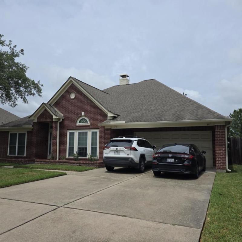 Residential asphalt shingle roof hail damage inspection