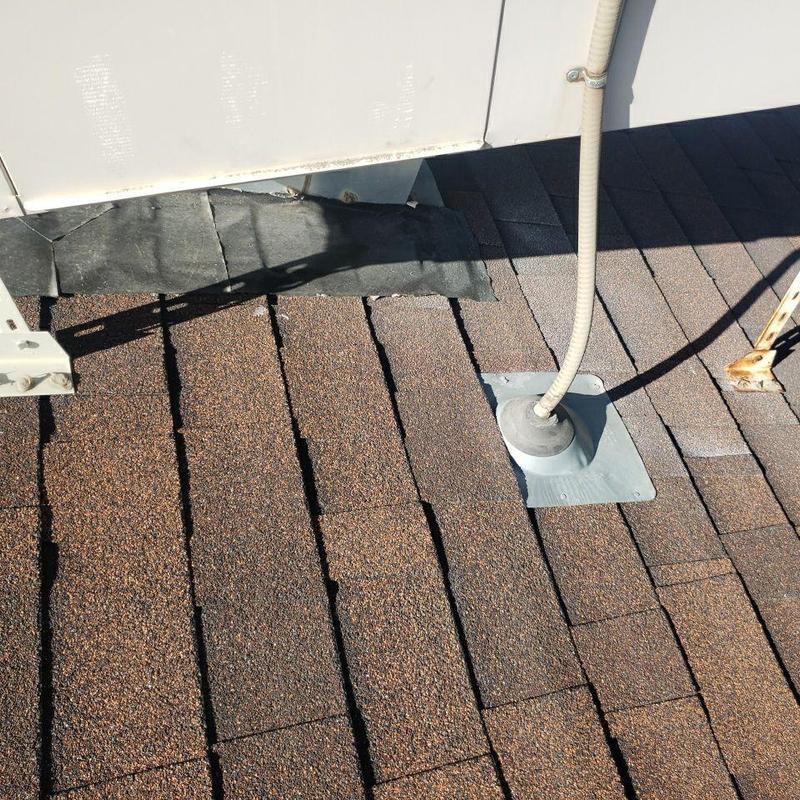 Swamp cooler seal and shingle roof inspection Swamp cooler seal and shingle roof inspection