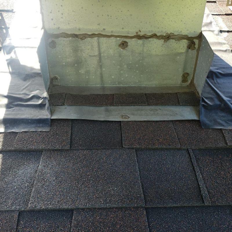 Swamp cooler base flashing and roof shingle seal repairs Swamp cooler base flashing and roof shingle seal repairs