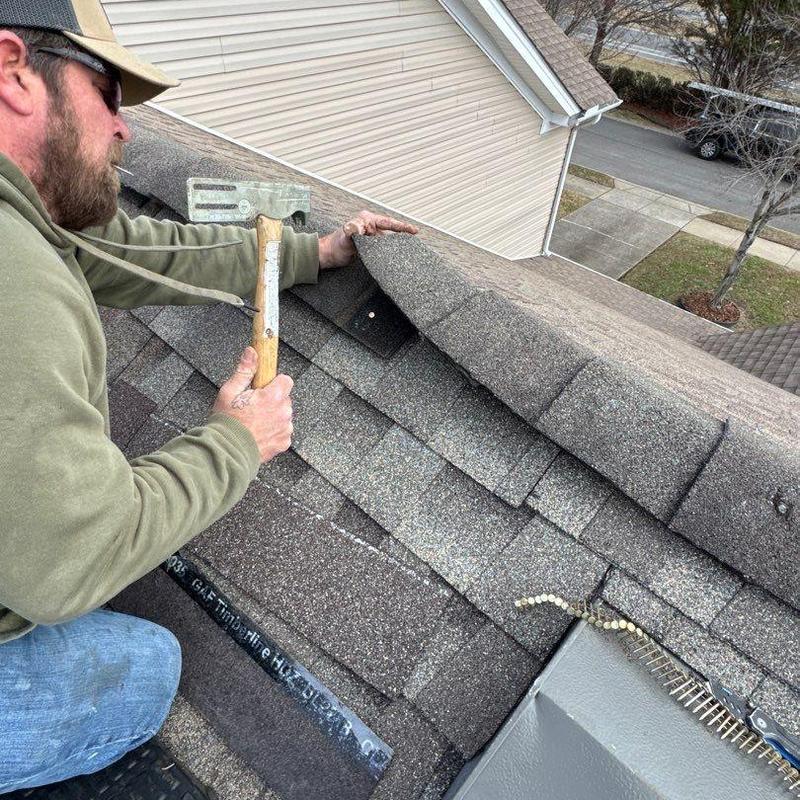 Roof shingles inspection and hail damage assessment