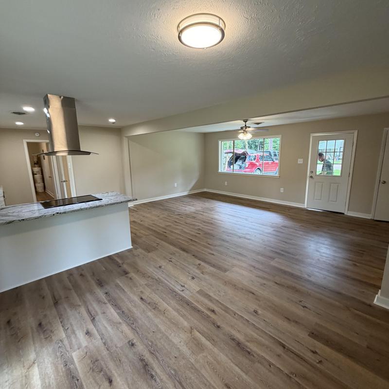 Vinyl plank flooring and kitchen remodel in Pearl MS
